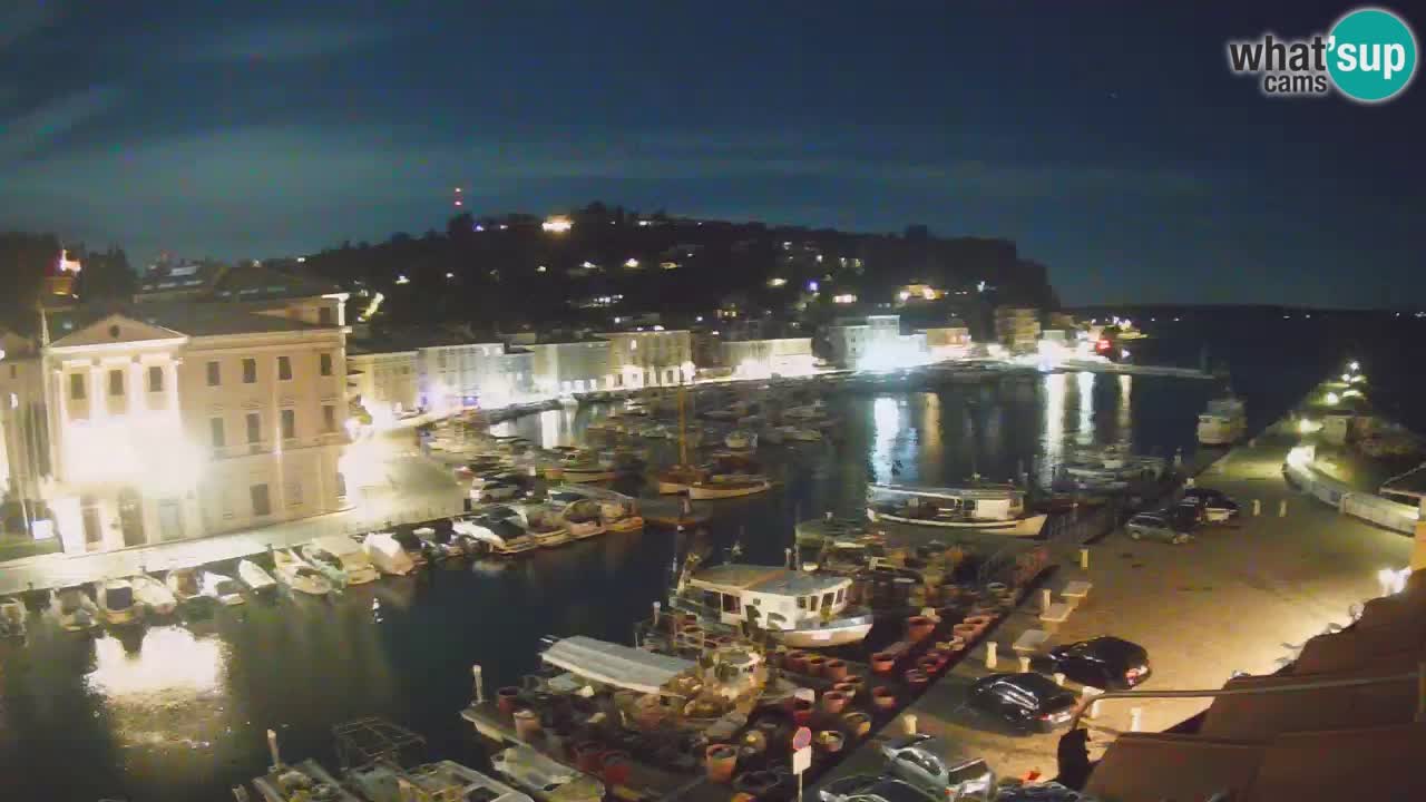 Live webcam da Pirano “Mandrač” – Splendida vista live da Villa Piranesi