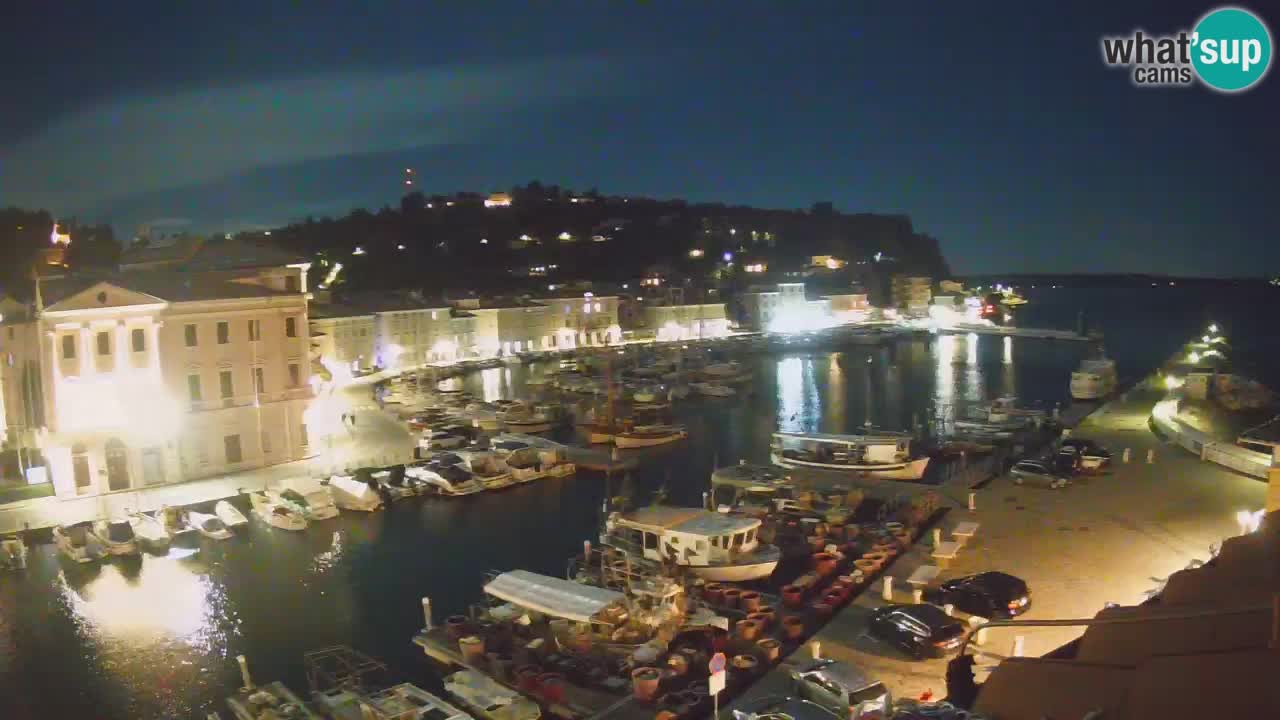 Live webcam da Pirano “Mandrač” – Splendida vista live da Villa Piranesi