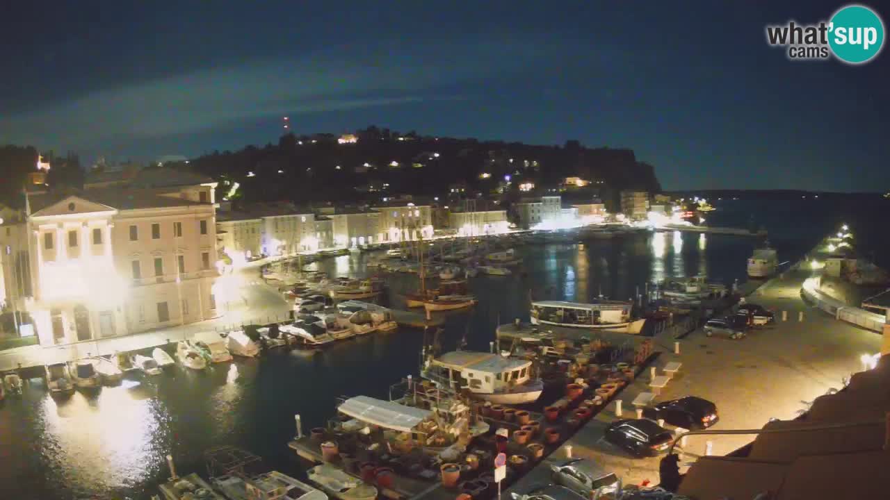 Live webcam da Pirano “Mandrač” – Splendida vista live da Villa Piranesi