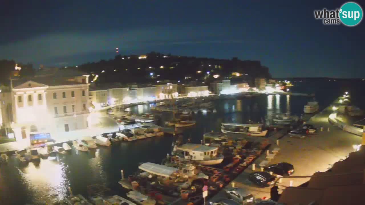 Live webcam da Pirano “Mandrač” – Splendida vista live da Villa Piranesi