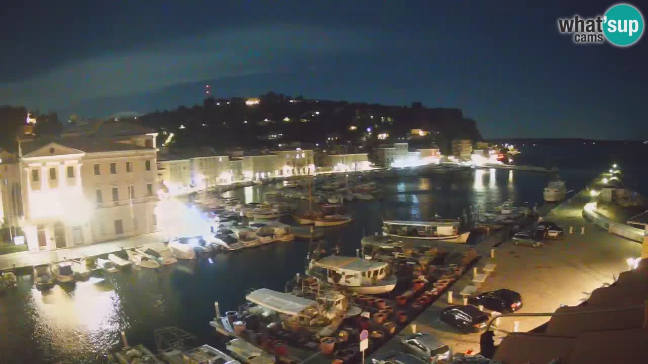 Live webcam da Pirano “Mandrač” – Splendida vista live da Villa Piranesi