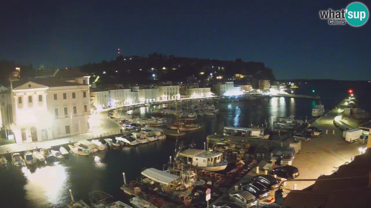 Live webcam da Pirano “Mandrač” – Splendida vista live da Villa Piranesi