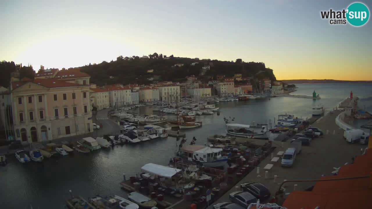 Live webcam da Pirano “Mandrač” – Splendida vista live da Villa Piranesi