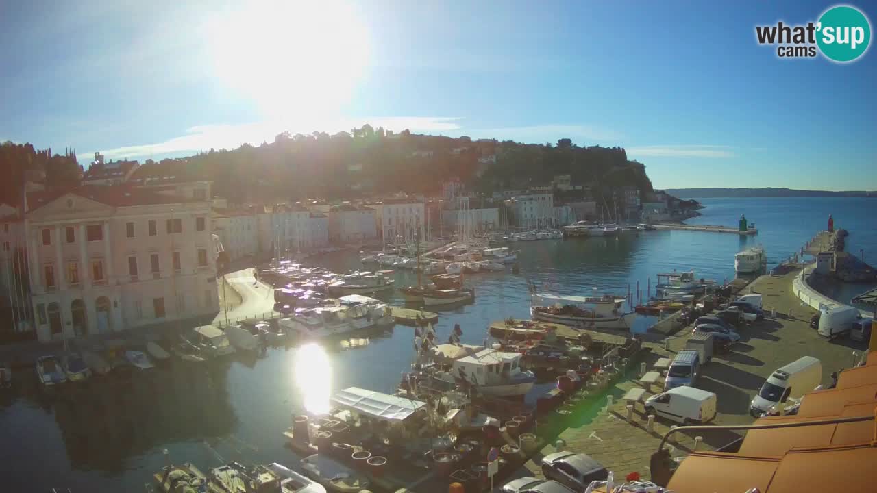 Live-Webcam aus Piran “Mandrač” – Erstaunliche Live-Ansicht von Villa Piranesi