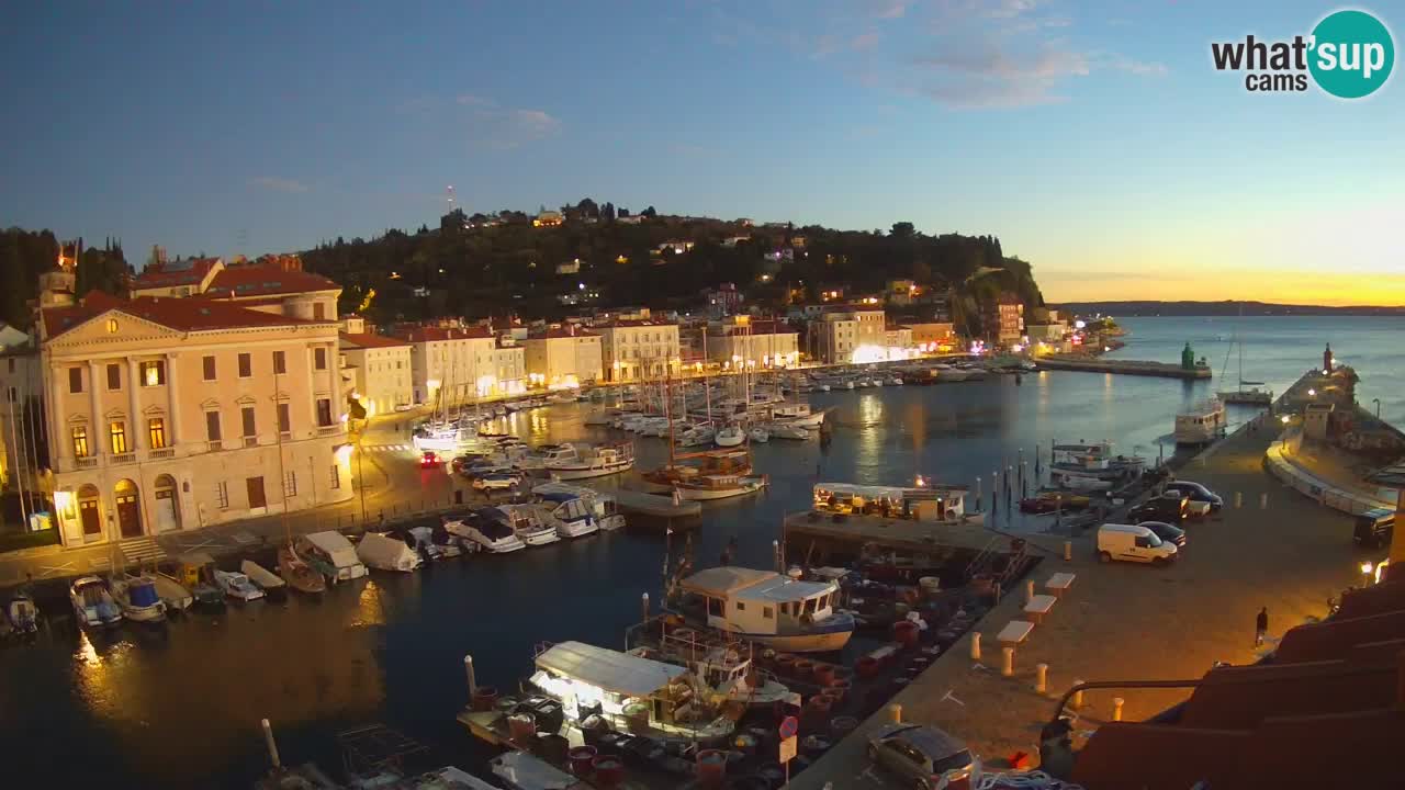 Live webcam da Pirano “Mandrač” – Splendida vista live da Villa Piranesi