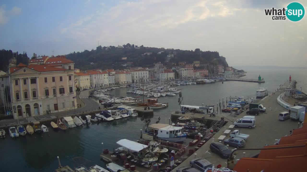 Live-Webcam aus Piran “Mandrač” – Erstaunliche Live-Ansicht von Villa Piranesi