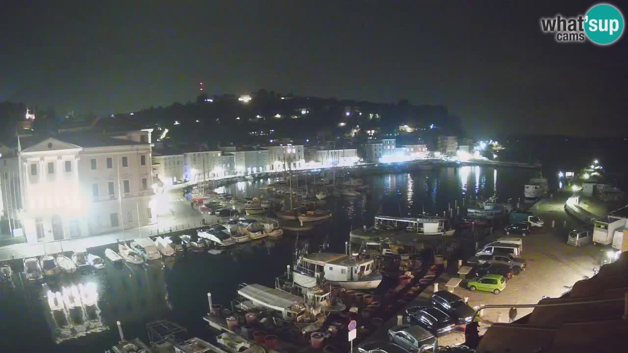 Webcam en direct de Piran “Mandrač” – Incroyable vue en direct de la Villa Piranesi