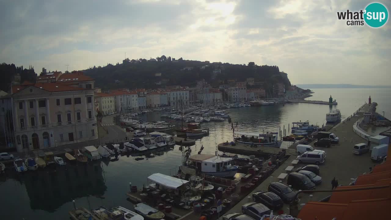 Live webcam da Pirano “Mandrač” – Splendida vista live da Villa Piranesi