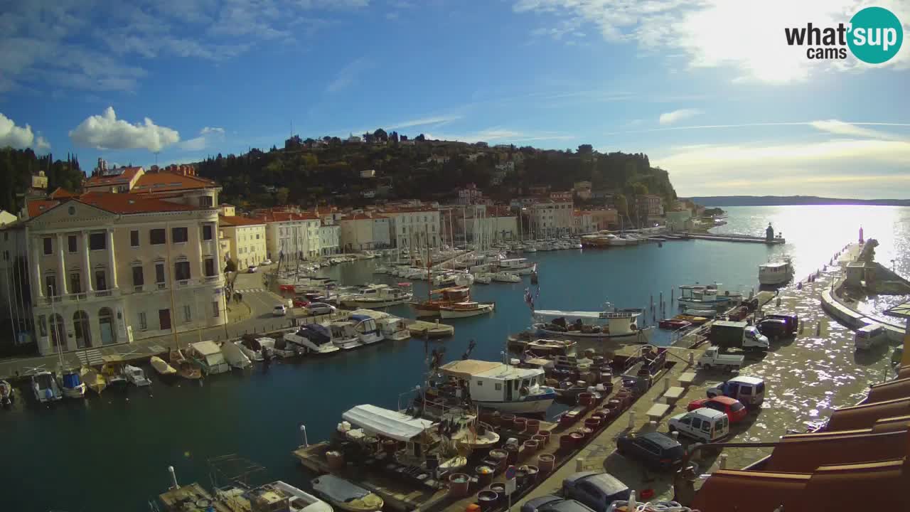 Live-Webcam aus Piran “Mandrač” – Erstaunliche Live-Ansicht von Villa Piranesi