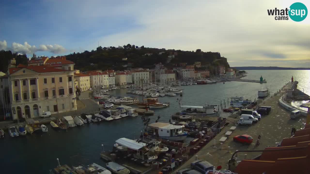 Live-Webcam aus Piran “Mandrač” – Erstaunliche Live-Ansicht von Villa Piranesi