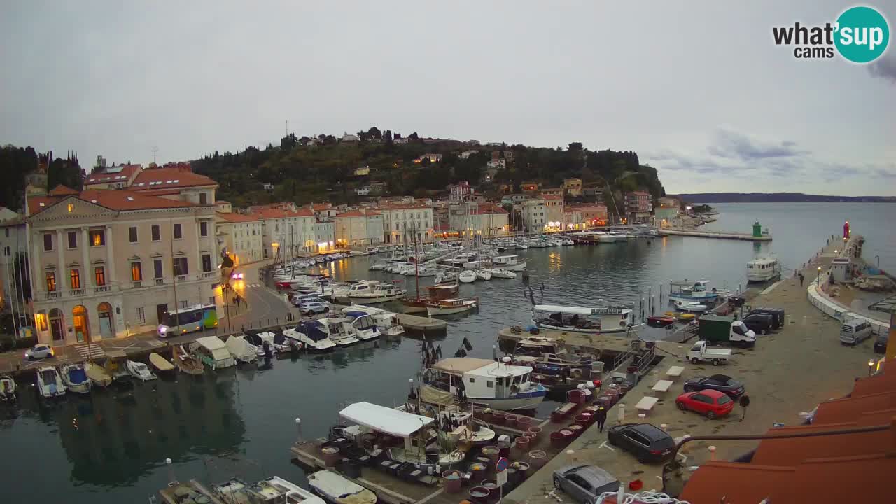 Live webcam da Pirano “Mandrač” – Splendida vista live da Villa Piranesi