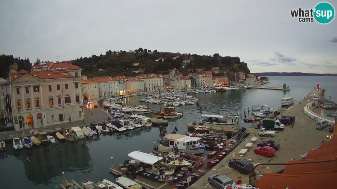 Live webcam da Pirano “Mandrač” – Splendida vista live da Villa Piranesi