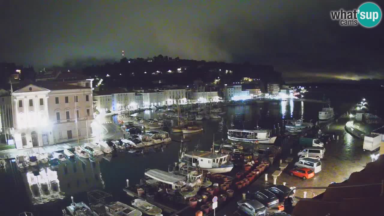 Live webcam da Pirano “Mandrač” – Splendida vista live da Villa Piranesi