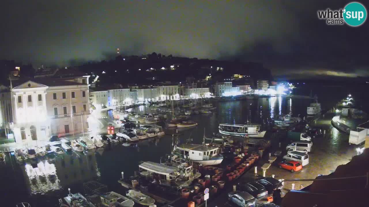 Live webcam da Pirano “Mandrač” – Splendida vista live da Villa Piranesi