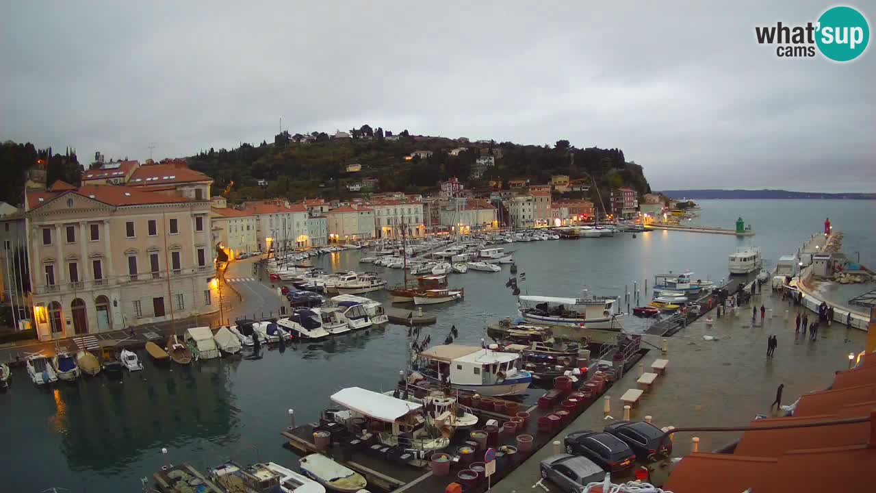 Live-Webcam aus Piran “Mandrač” – Erstaunliche Live-Ansicht von Villa Piranesi