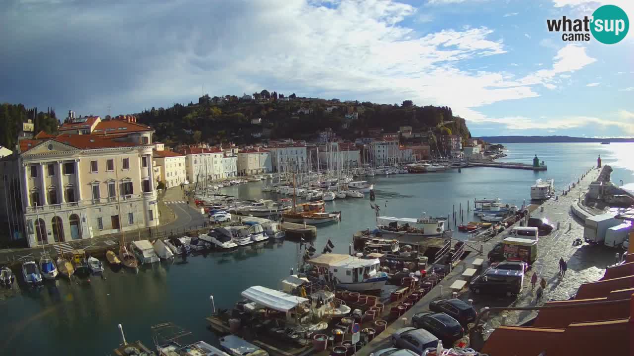 Live-Webcam aus Piran “Mandrač” – Erstaunliche Live-Ansicht von Villa Piranesi