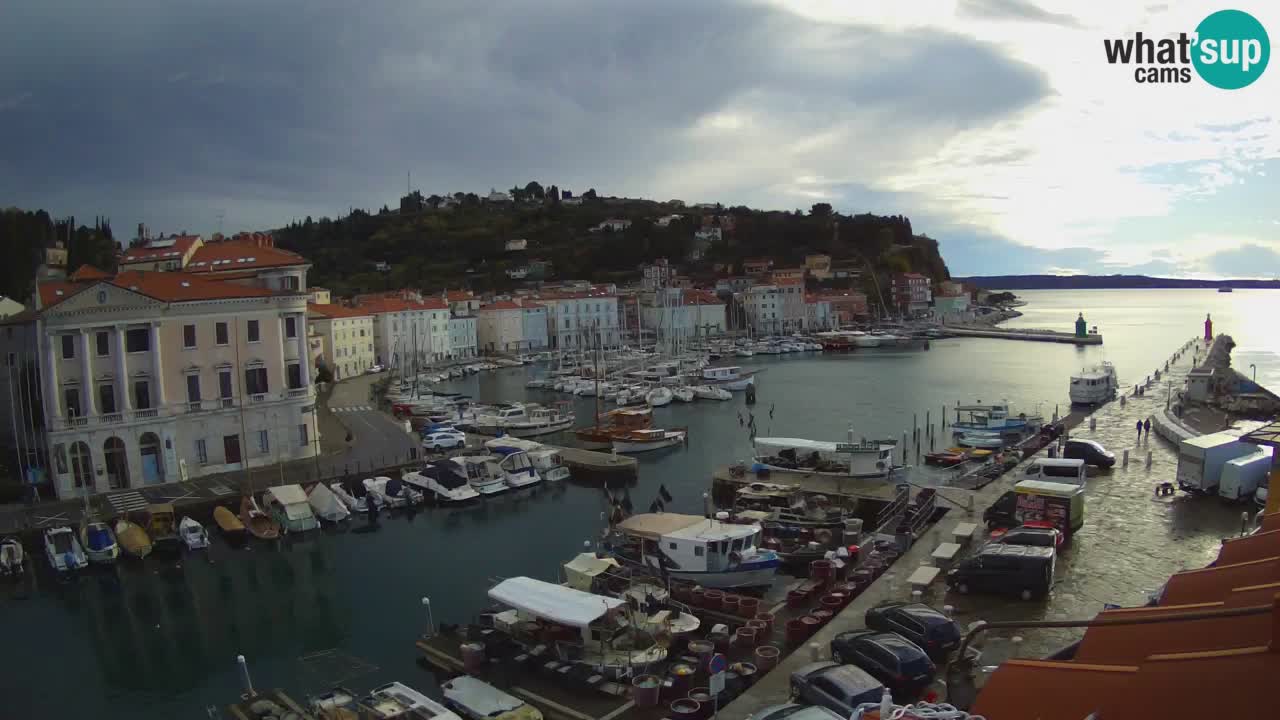 Live-Webcam aus Piran “Mandrač” – Erstaunliche Live-Ansicht von Villa Piranesi