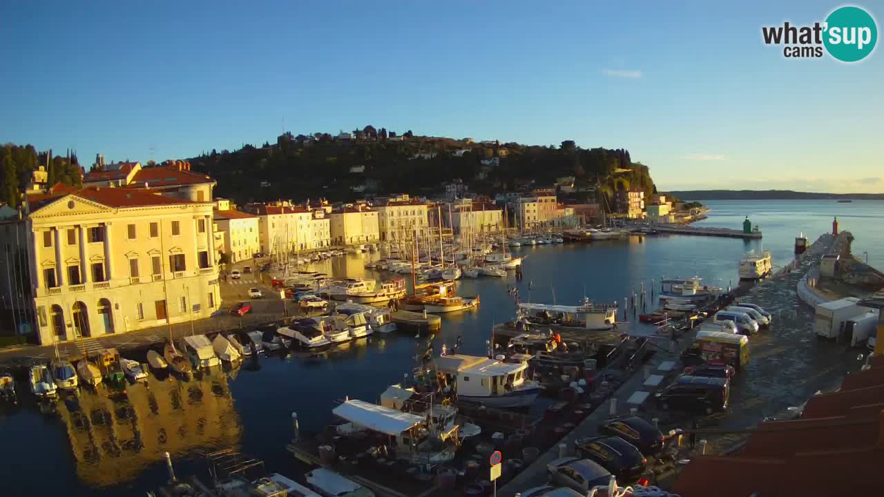 Live-Webcam aus Piran “Mandrač” – Erstaunliche Live-Ansicht von Villa Piranesi