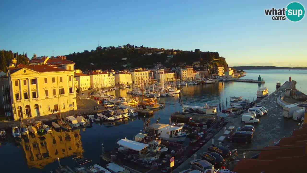 Cámara web en vivo desde Piran “Mandrač” – Increíble vista en vivo desde Villa Piranesi