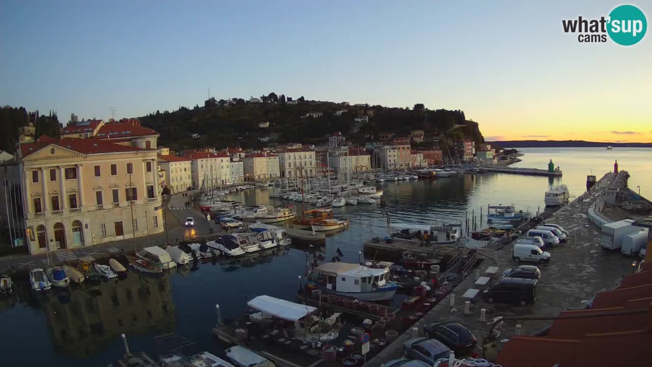 Live webcam da Pirano “Mandrač” – Splendida vista live da Villa Piranesi