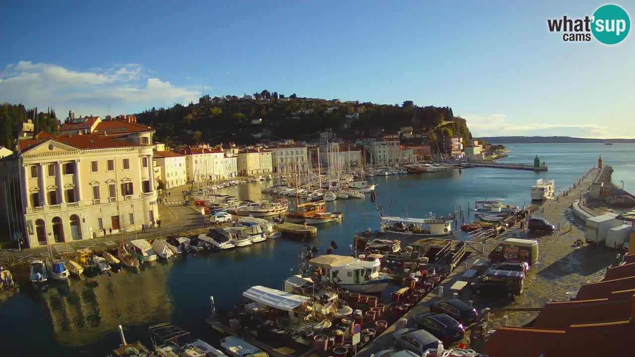 Live-Webcam aus Piran “Mandrač” – Erstaunliche Live-Ansicht von Villa Piranesi