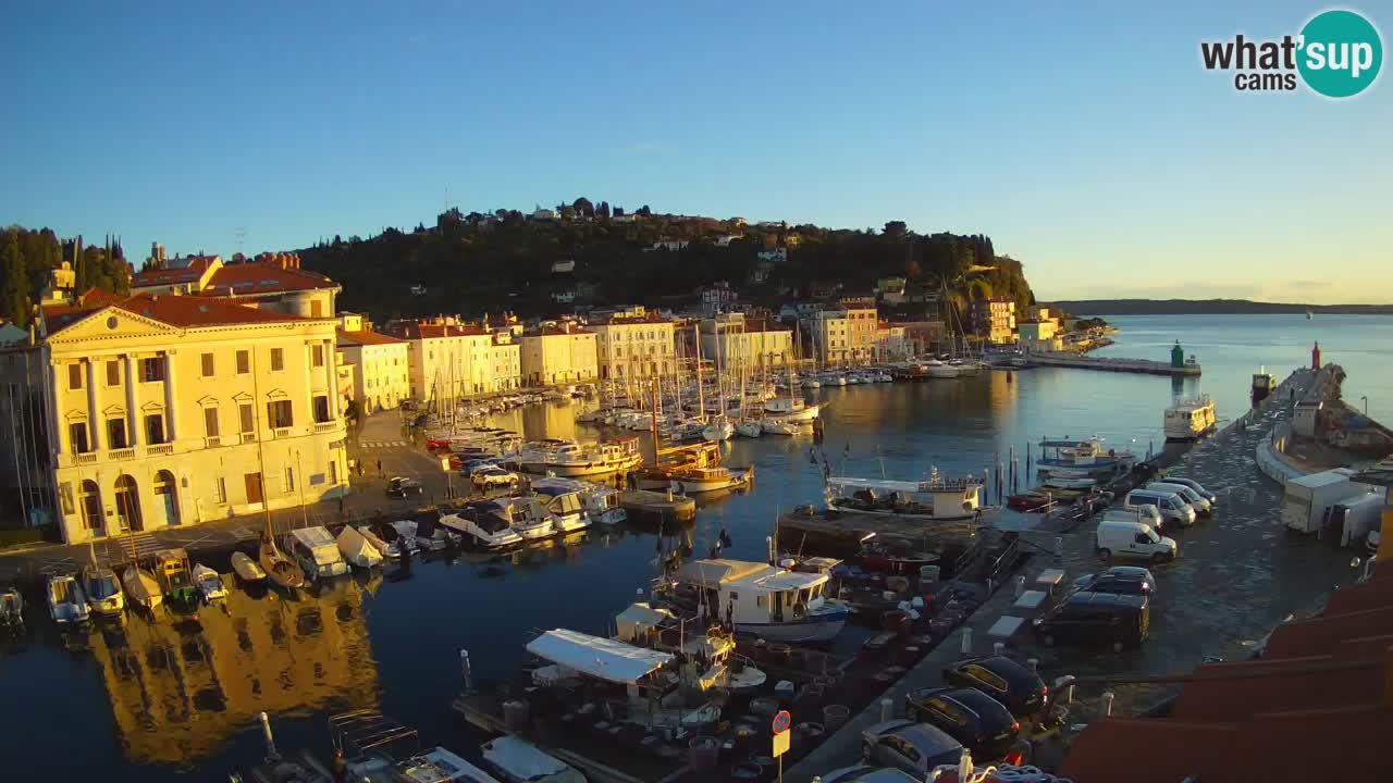 Live-Webcam aus Piran “Mandrač” – Erstaunliche Live-Ansicht von Villa Piranesi