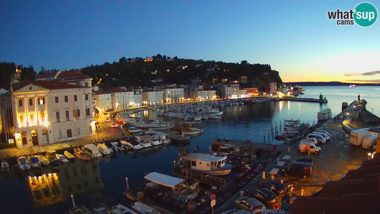 Live webcam da Pirano “Mandrač” – Splendida vista live da Villa Piranesi