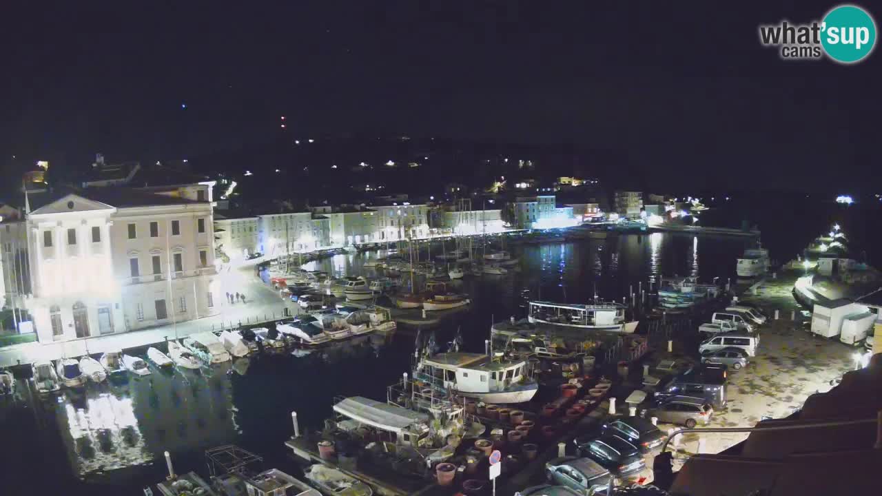 Live webcam da Pirano “Mandrač” – Splendida vista live da Villa Piranesi