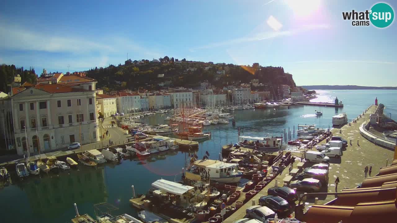 Live-Webcam aus Piran “Mandrač” – Erstaunliche Live-Ansicht von Villa Piranesi