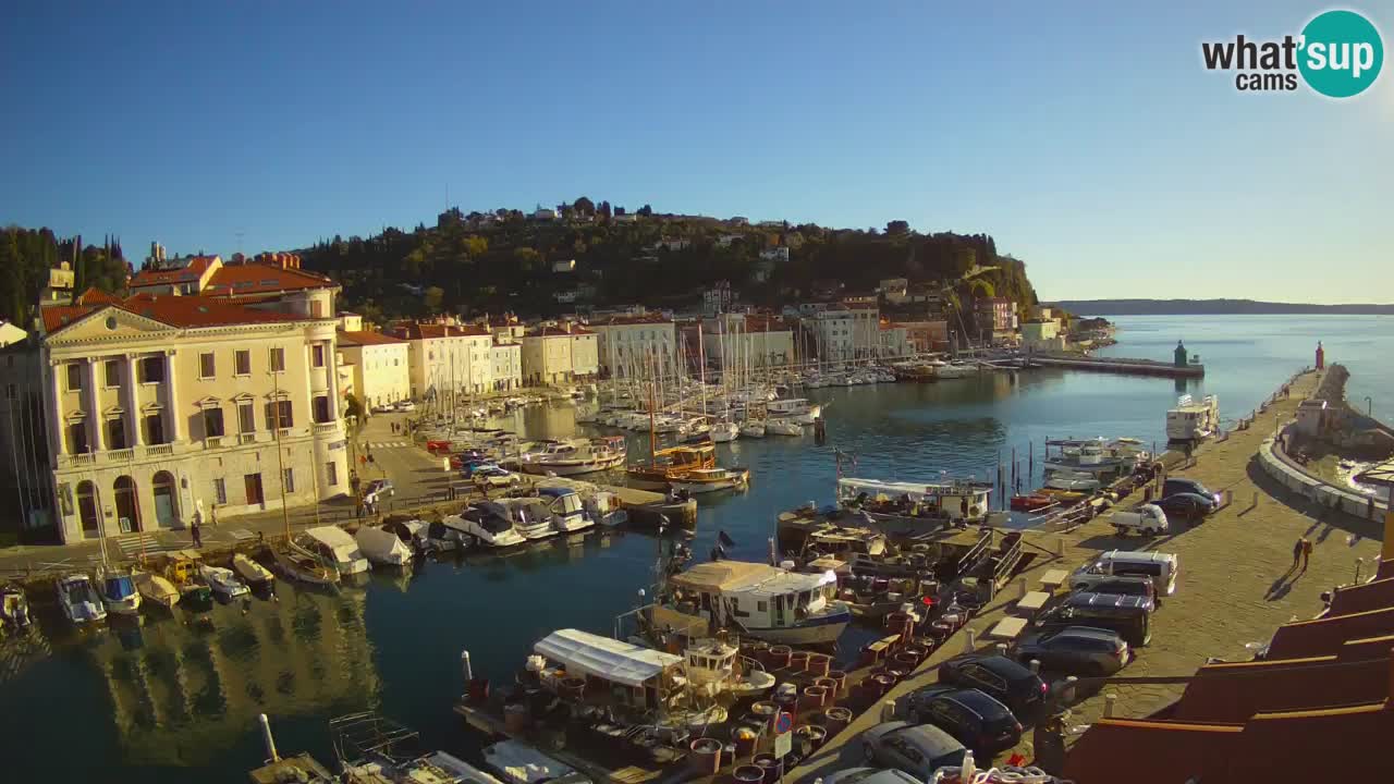 Cámara web en vivo desde Piran “Mandrač” – Increíble vista en vivo desde Villa Piranesi