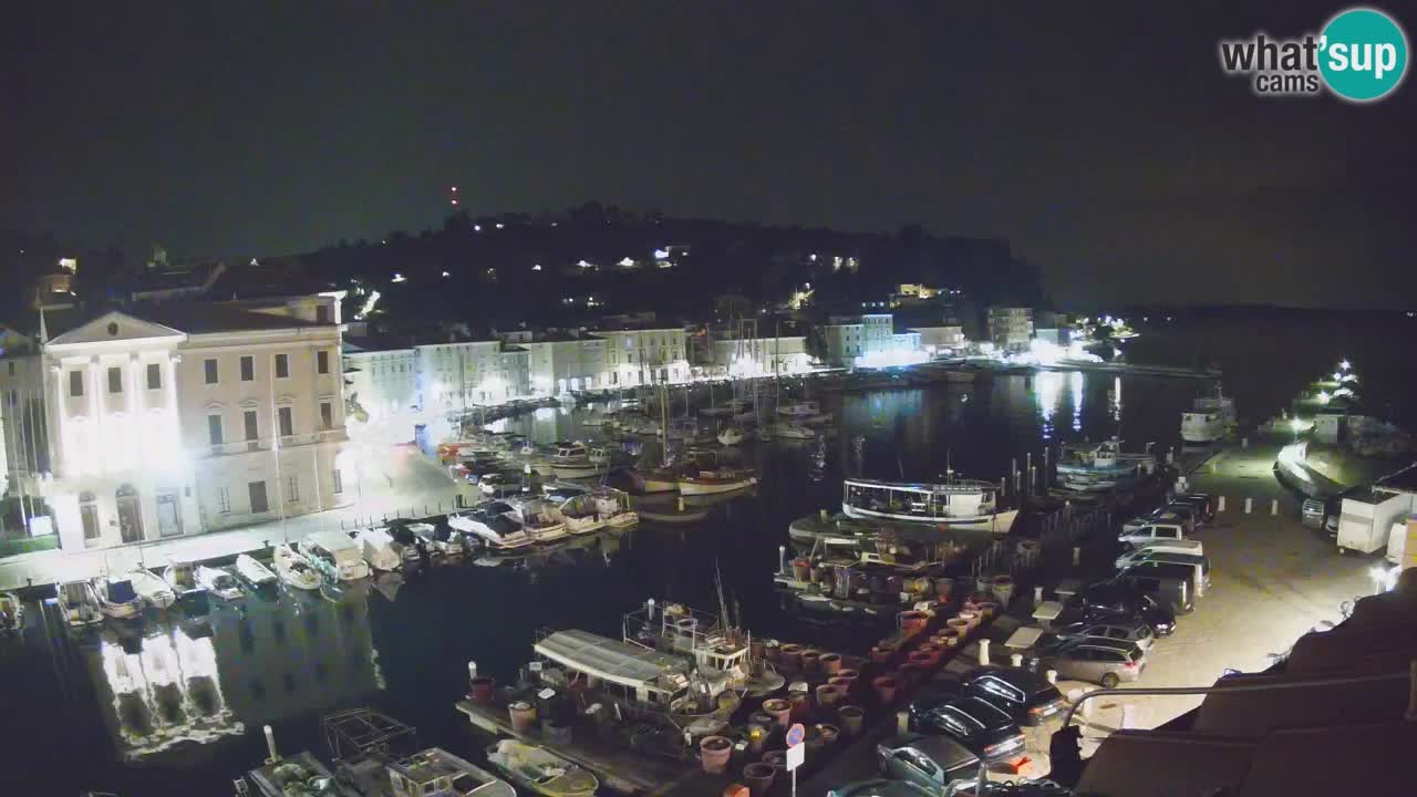 Live webcam da Pirano “Mandrač” – Splendida vista live da Villa Piranesi