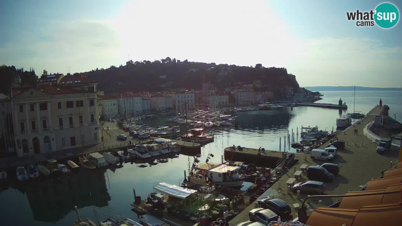 Live webcam da Pirano “Mandrač” – Splendida vista live da Villa Piranesi