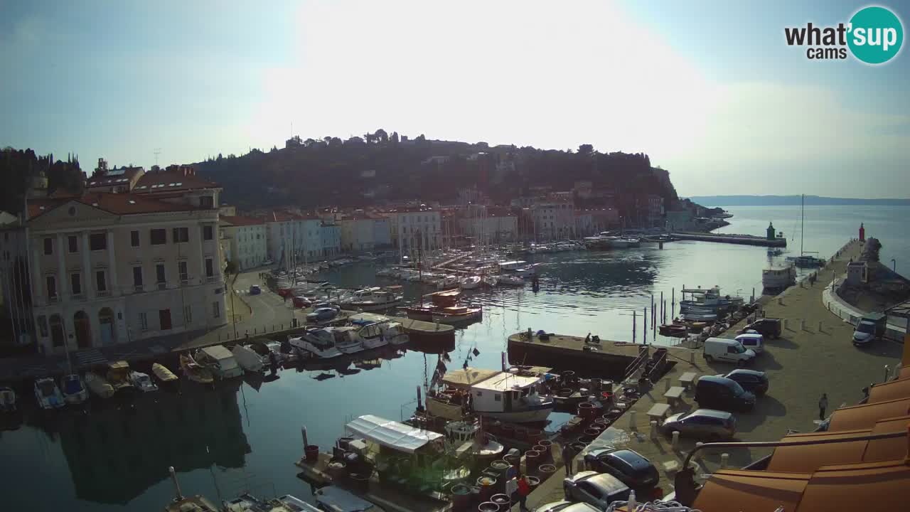 Live webcam da Pirano “Mandrač” – Splendida vista live da Villa Piranesi