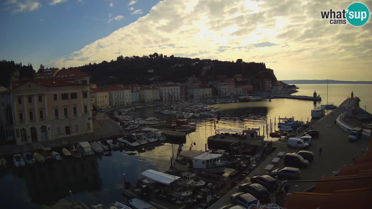 Live-Webcam aus Piran “Mandrač” – Erstaunliche Live-Ansicht von Villa Piranesi