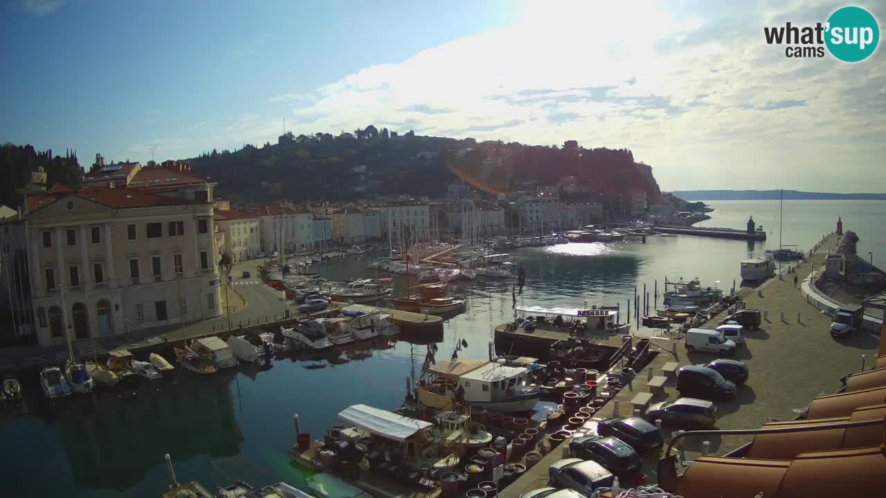 Live-Webcam aus Piran “Mandrač” – Erstaunliche Live-Ansicht von Villa Piranesi