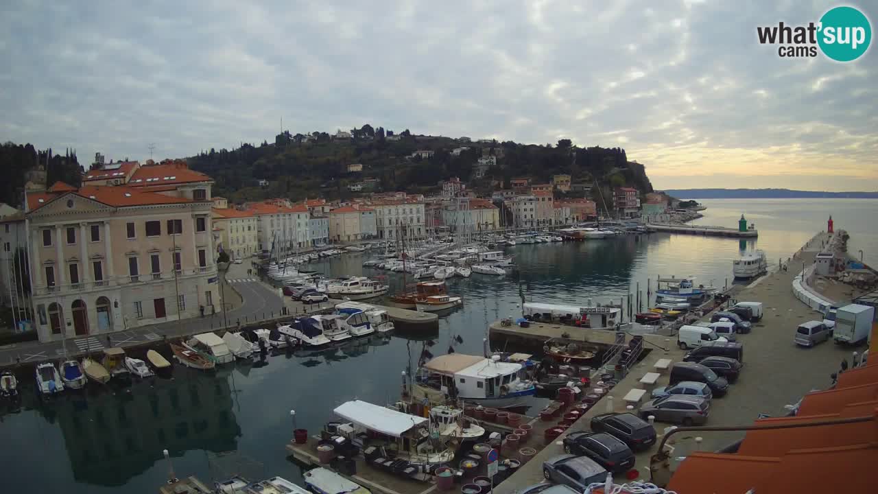 Live webcam da Pirano “Mandrač” – Splendida vista live da Villa Piranesi