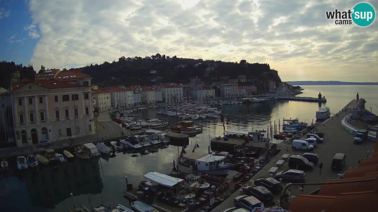 Live-Webcam aus Piran “Mandrač” – Erstaunliche Live-Ansicht von Villa Piranesi