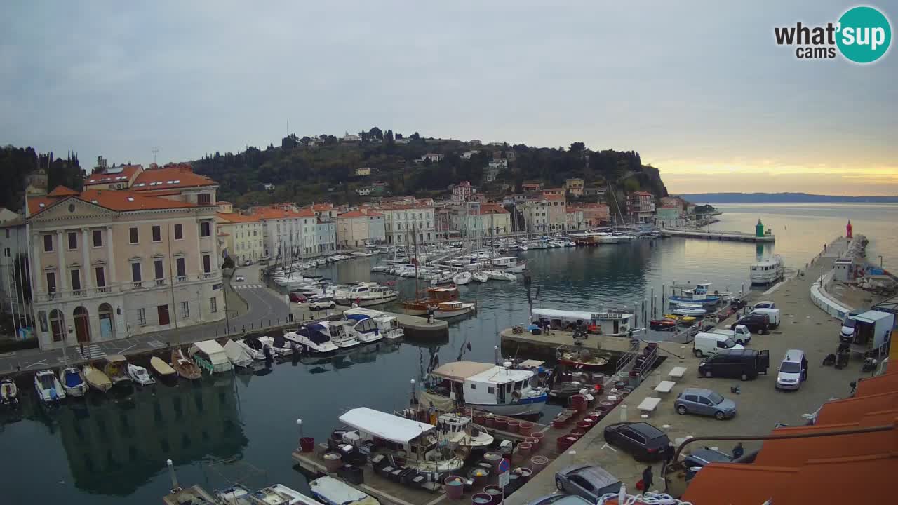 Live webcam da Pirano “Mandrač” – Splendida vista live da Villa Piranesi