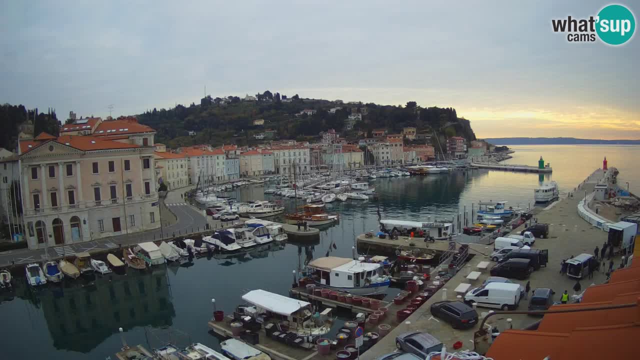 Live webcam da Pirano “Mandrač” – Splendida vista live da Villa Piranesi