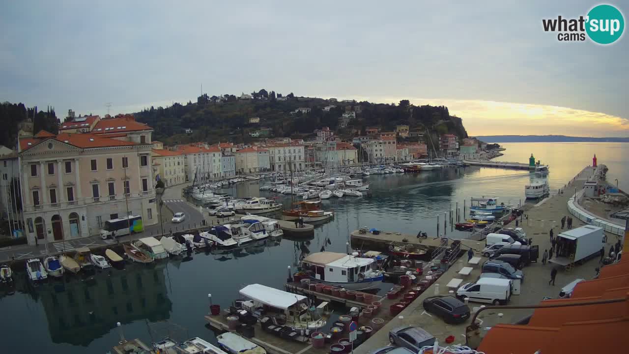 Live webcam da Pirano “Mandrač” – Splendida vista live da Villa Piranesi