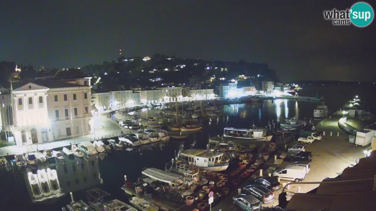 Live webcam da Pirano “Mandrač” – Splendida vista live da Villa Piranesi