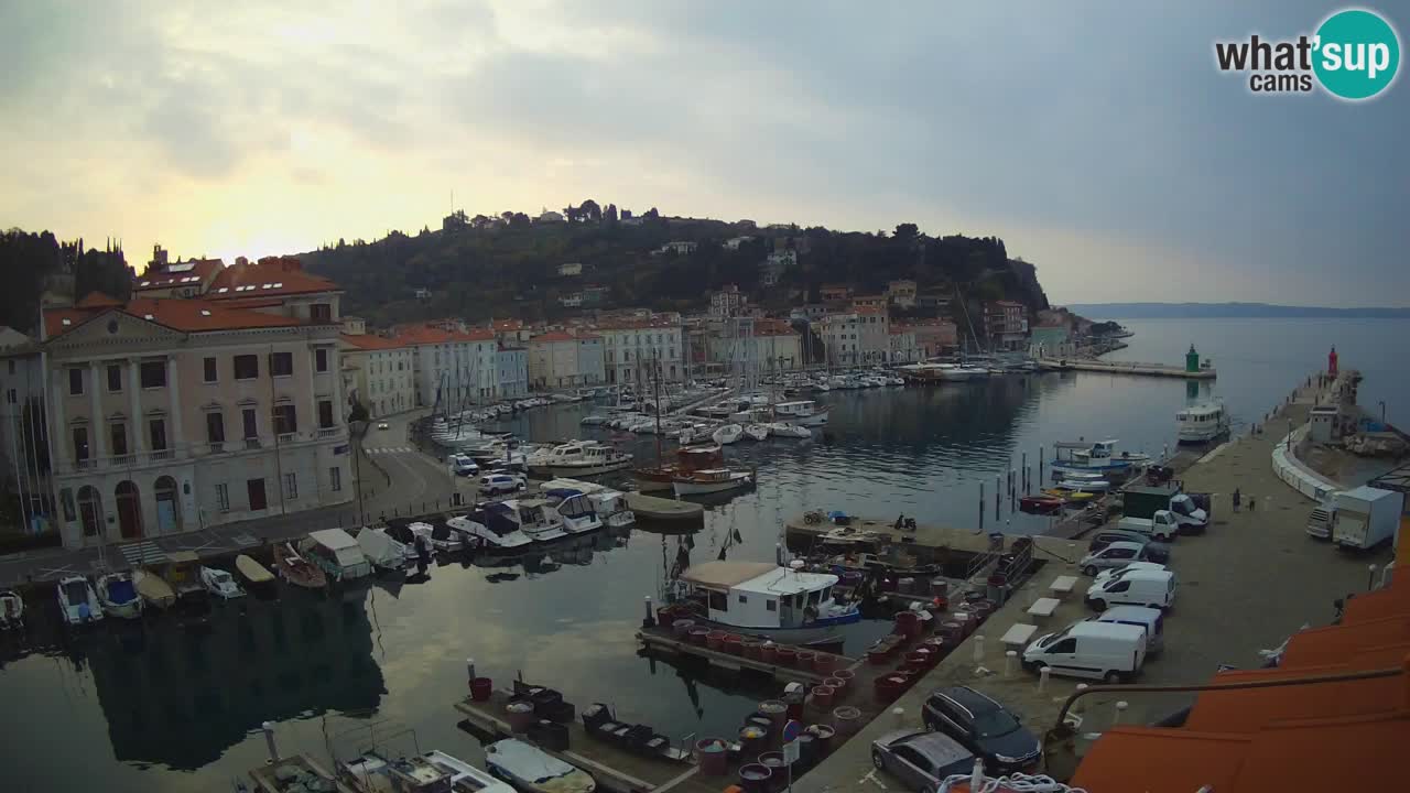 Live webcam da Pirano “Mandrač” – Splendida vista live da Villa Piranesi