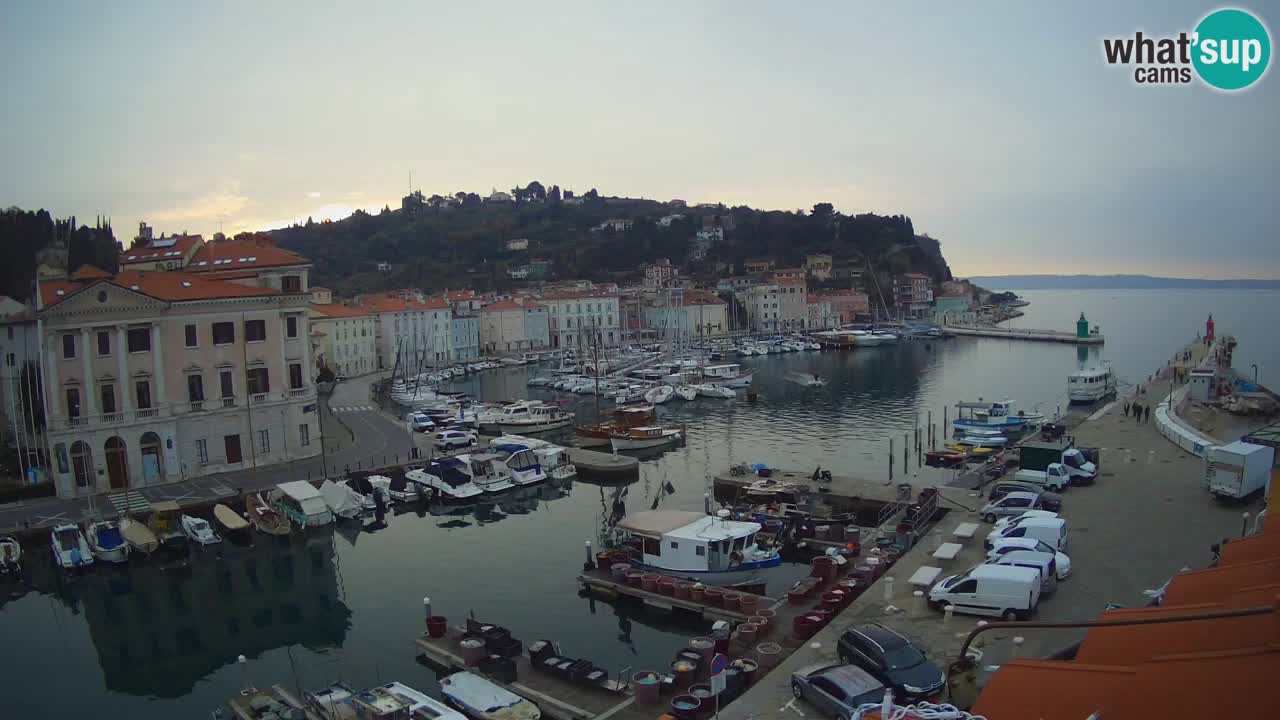 Live webcam da Pirano “Mandrač” – Splendida vista live da Villa Piranesi