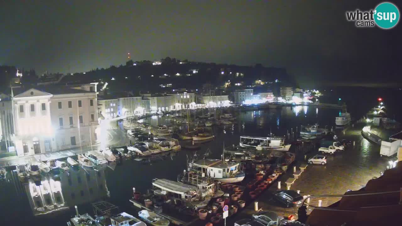 Live webcam da Pirano “Mandrač” – Splendida vista live da Villa Piranesi