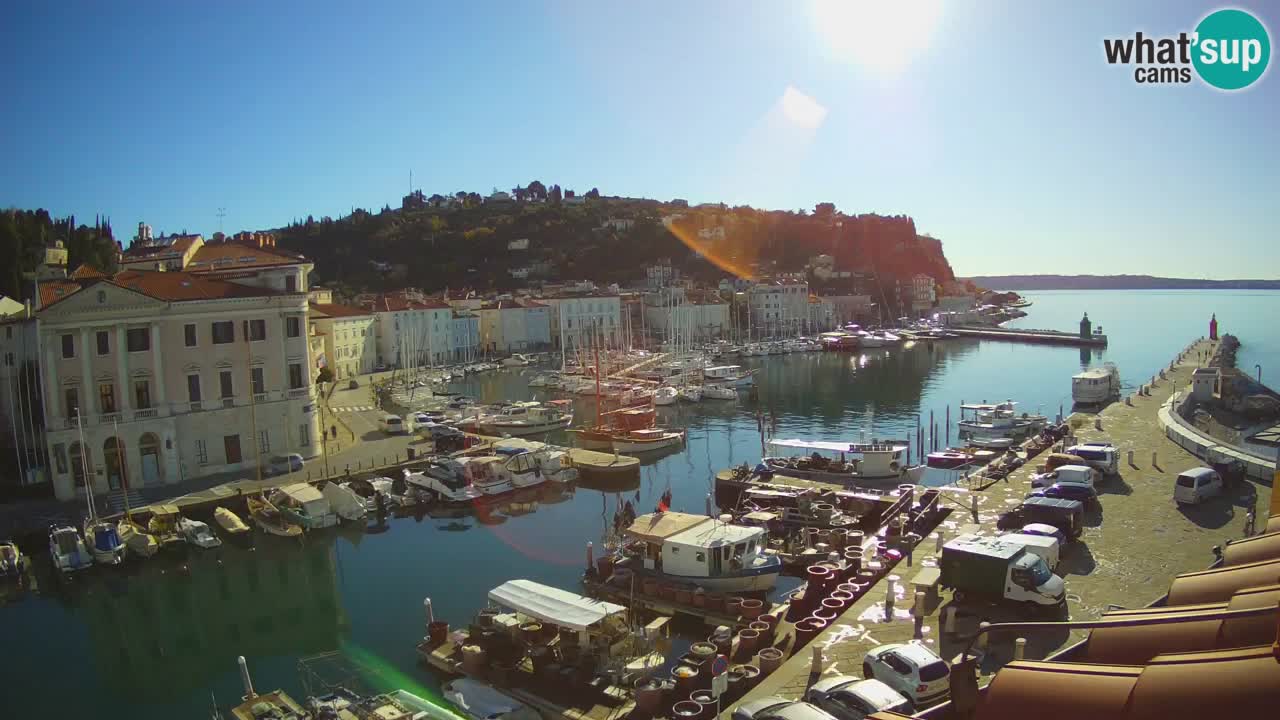 Cámara web en vivo desde Piran “Mandrač” – Increíble vista en vivo desde Villa Piranesi