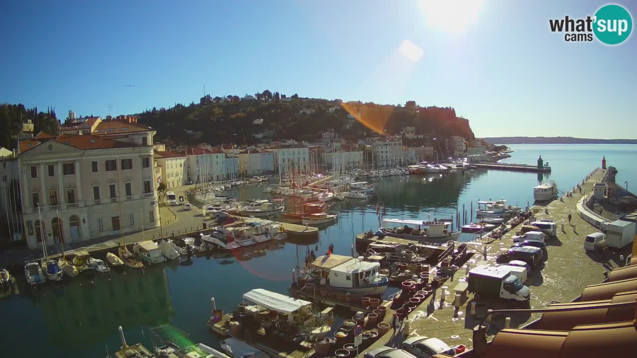 Cámara web en vivo desde Piran “Mandrač” – Increíble vista en vivo desde Villa Piranesi