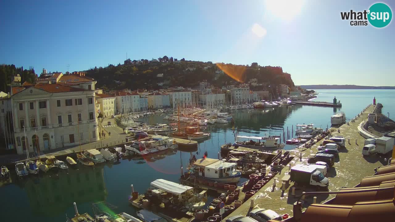 Live-Webcam aus Piran “Mandrač” – Erstaunliche Live-Ansicht von Villa Piranesi