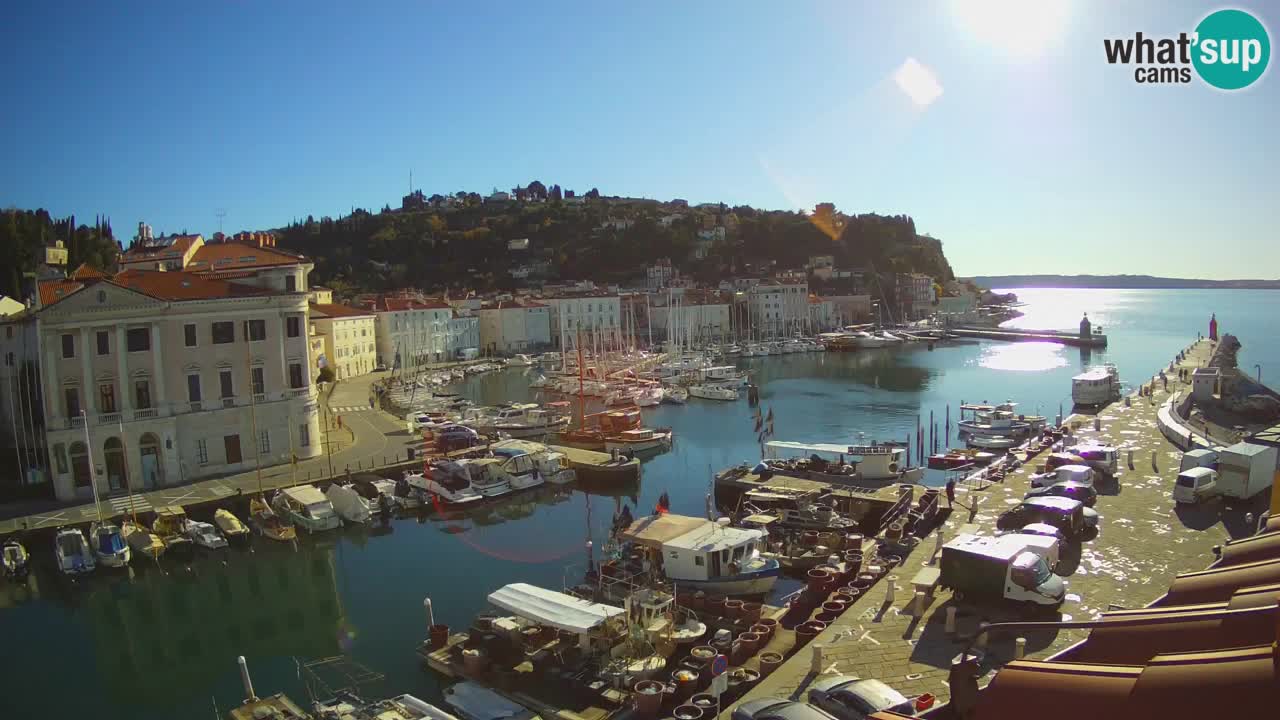 Live-Webcam aus Piran “Mandrač” – Erstaunliche Live-Ansicht von Villa Piranesi