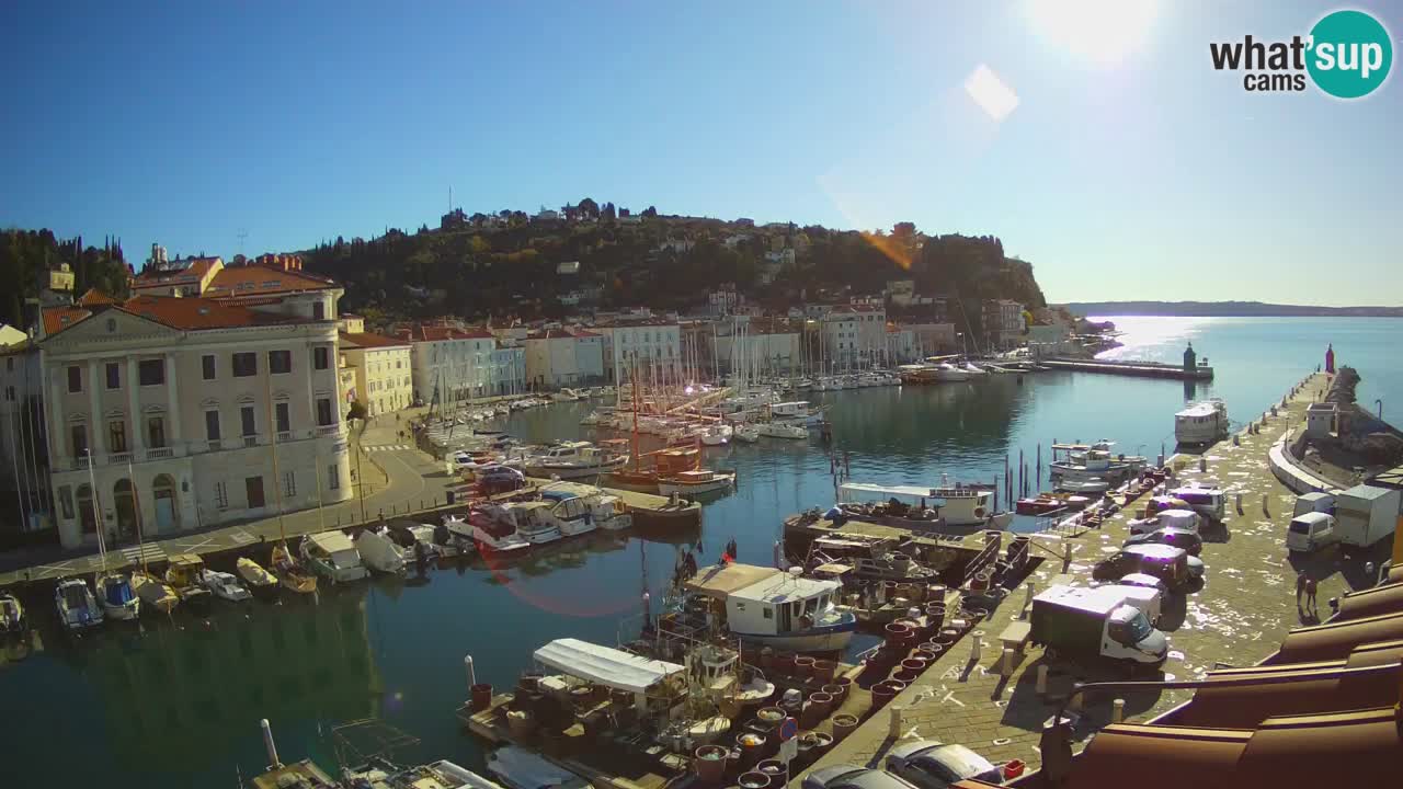 Cámara web en vivo desde Piran “Mandrač” – Increíble vista en vivo desde Villa Piranesi