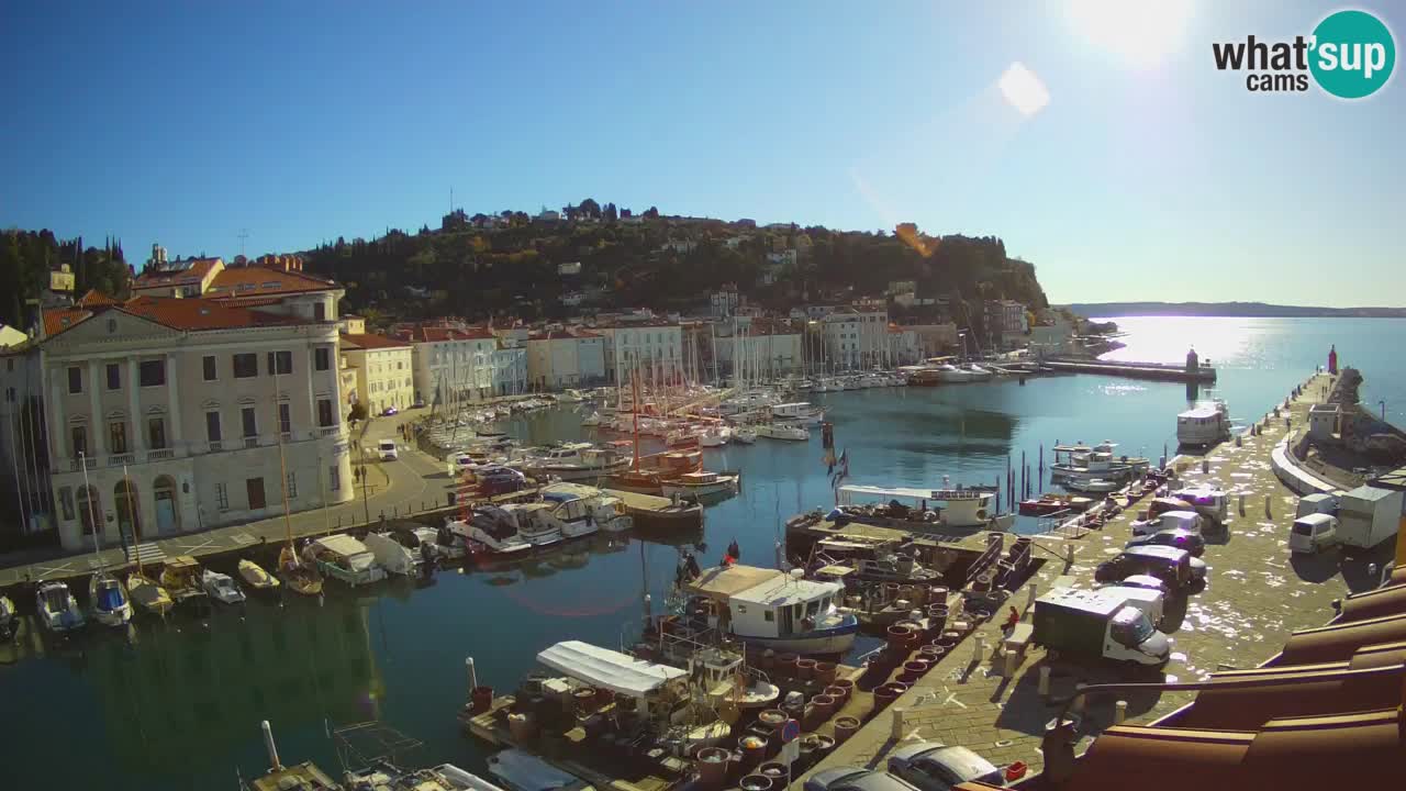 Cámara web en vivo desde Piran “Mandrač” – Increíble vista en vivo desde Villa Piranesi